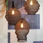 Люстра LOVOND GRID Trio из металлической проволоки
