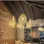 Люстра LOVOND GRID Trio из металлической проволоки