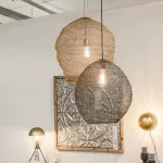 Люстра LOVOND GRID C Black из металлической проволоки