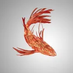 Люстра LOVOND GOLDFISH A L110 в форме рыбы