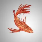 Люстра LOVOND GOLDFISH A L130 в форме рыбы
