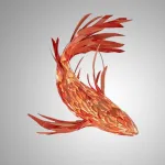 Люстра LOVOND GOLDFISH A L200 в форме рыбы