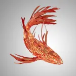 Люстра LOVOND GOLDFISH A L250 в форме рыбы
