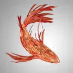 Люстра LOVOND GOLDFISH A L300 в форме рыбы