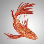 Люстра LOVOND GOLDFISH A L350 в форме рыбы