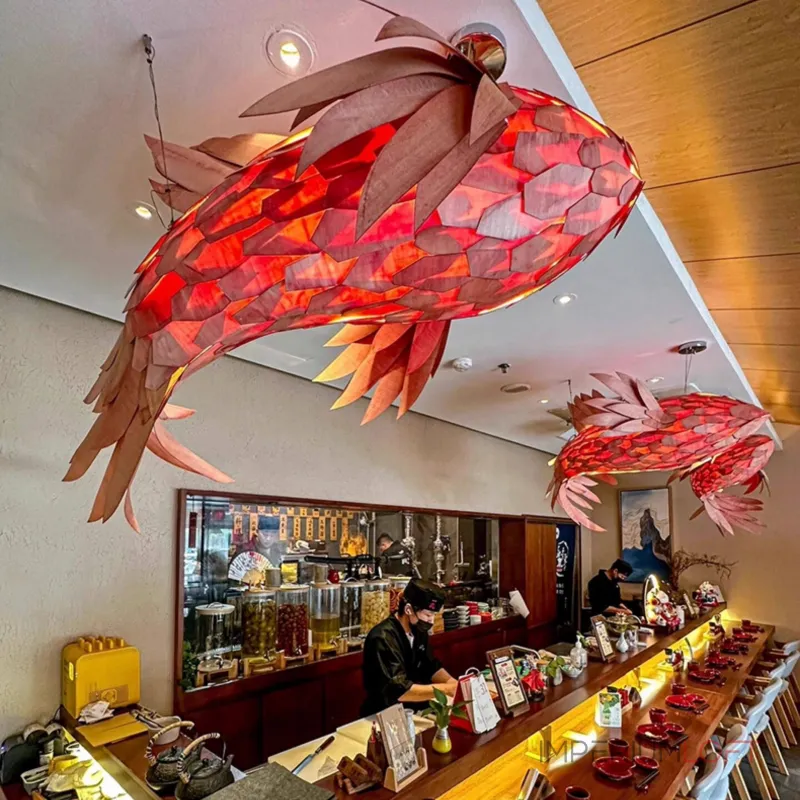 Люстра LOVOND GOLDFISH A L150 в форме рыбы