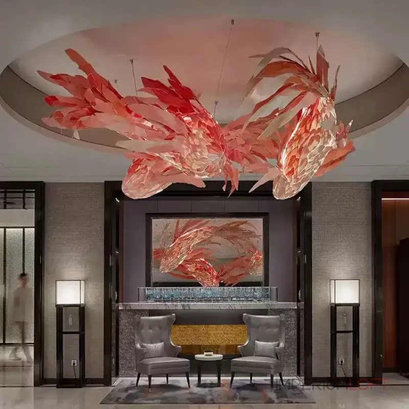 Люстра LOVOND GOLDFISH B L200 в форме рыбы