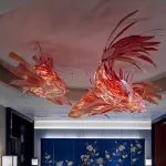 Люстра LOVOND GOLDFISH B L200 в форме рыбы