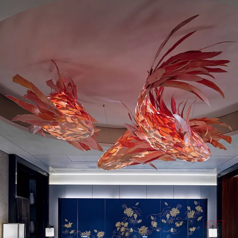 Люстра LOVOND GOLDFISH B L200 в форме рыбы