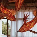 Люстра LOVOND GOLDFISH B L200 в форме рыбы