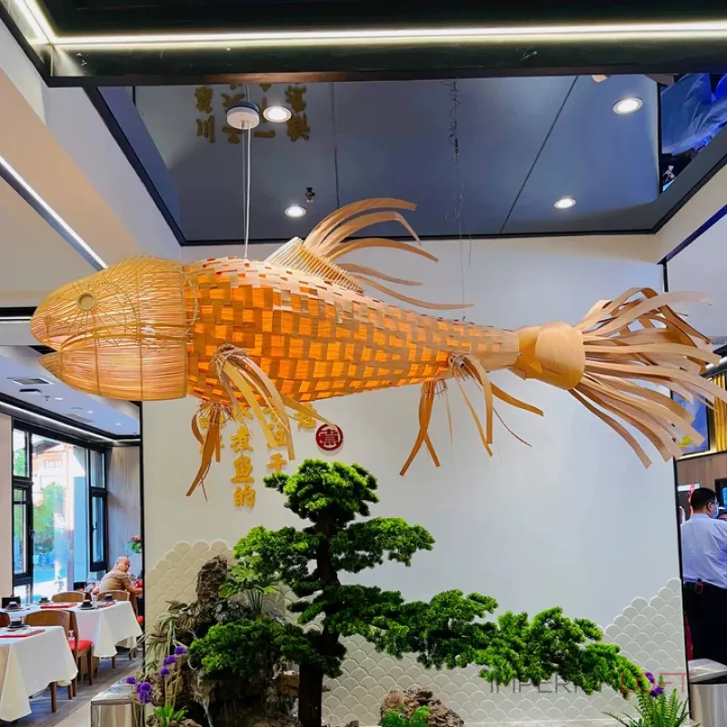 Люстра LOVOND GLOWFISH A L200 в форме рыбы
