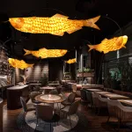 Люстра LOVOND GLOWFISH B L150 в форме рыбы