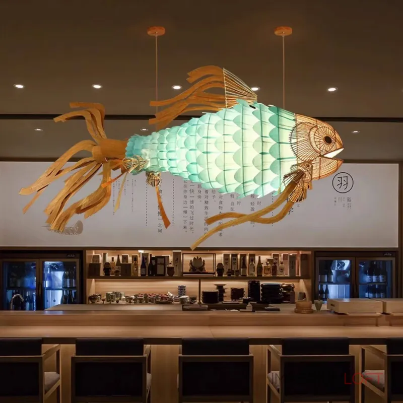 Люстра LOVOND GLOWFISH C L250  в форме рыбы