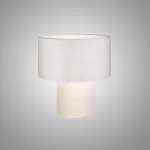 Настольная лампа LOVOND ATMOSPHERE White с текстильным плафоном