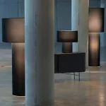 Торшер LOVOND ATMOSPHERE H189 Black с текстильным плафоном