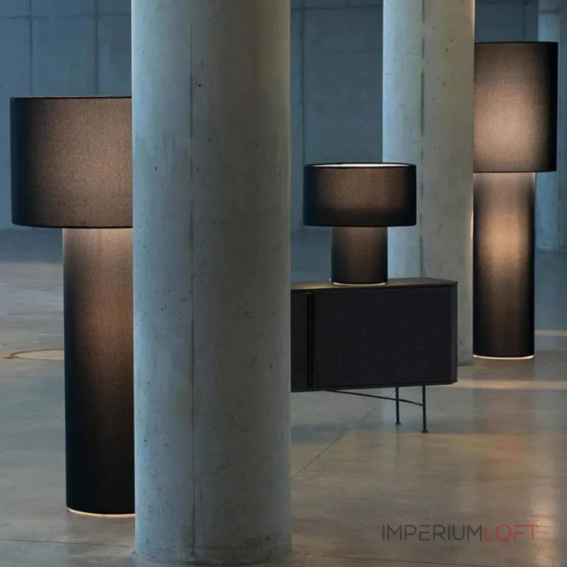 Торшер LOVOND ATMOSPHERE H189 Black с текстильным плафоном