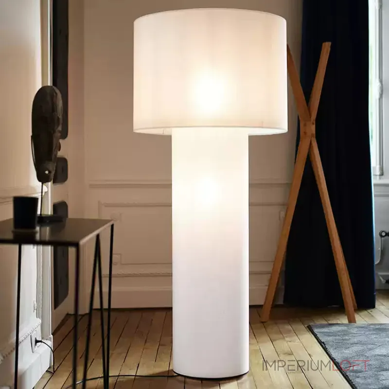 Торшер LOVOND ATMOSPHERE H155 White с текстильным плафоном