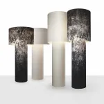 Торшер LOVOND ATMOSPHERE H189 Black White с текстильным плафоном