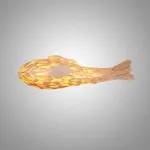 Люстра LOVOND SMALL FISH A L120 в форме рыбы