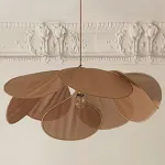 Подвесной светильник LOVOND PETALS Brown D50 в форме цветка