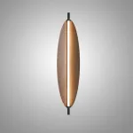 Настенный светильник LOVOND GLOW H105 с деревянным плафоном