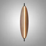 Настенный светильник LOVOND GLOW H135 с деревянным плафоном