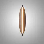Настенный светильник LOVOND GLOW H68 с деревянным плафоном