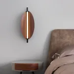 Настенный светильник LOVOND GLOW H68 с деревянным плафоном