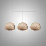 Подвесной светильник LOVOND VIGO D30 Beige Plank P3 с деревянными плафонами