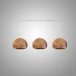 Подвесной светильник LOVOND VIGO D30 Brown Plank P3 с деревянными плафонами