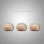 Подвесной светильник LOVOND VIGO D35 Beige Plank P3 с деревянными плафонами