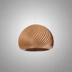 Подвесной светильник LOVOND VIGO D40 Brown с деревянными плафонами