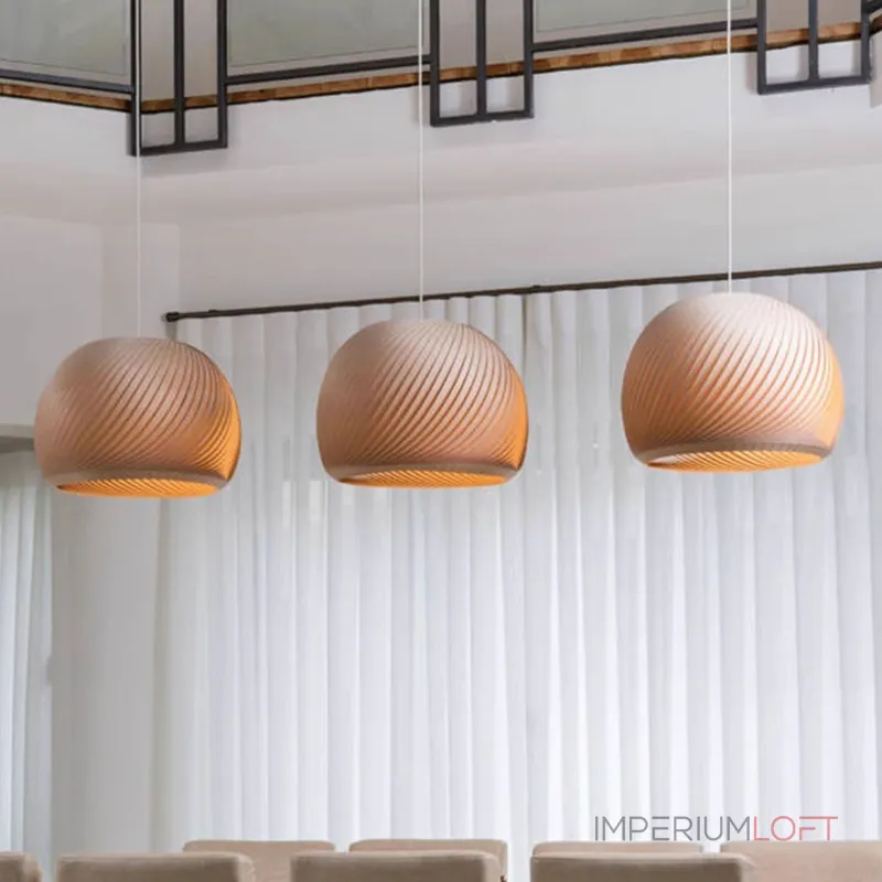 Подвесной светильник LOVOND VIGO D35 Brown Plank P3 с деревянными плафонами Подвесной светильник LOVOND VIGO D35 Brown Plank P3 с деревянными плафонами