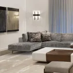 Настенный светильник LOVOND VESTA Black с фактурным стеклянным плафоном