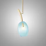 Люстра LOVOND LILIA P1 Blue с цветочными плафонами