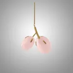 Люстра LOVOND LILIA P2 Pink с цветочными плафонами