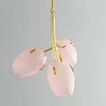 Люстра LOVOND LILIA P3 Pink с цветочными плафонами