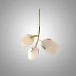 Люстра LOVOND LILIA P3 White  с цветочными плафонами