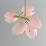 Люстра LOVOND LILIA P5 Pink с цветочными плафонами