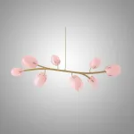 Люстра LOVOND LILIA P8 Pink с цветочными плафонами