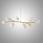 Люстра LOVOND LILIA P8 White с цветочными плафонами