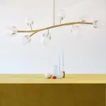 Люстра LOVOND LILIA P8 White с цветочными плафонами