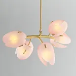 Люстра LOVOND LILIA P5 Pink с цветочными плафонами