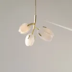 Люстра LOVOND LILIA P3 White  с цветочными плафонами