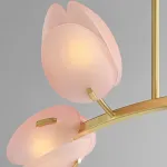Люстра LOVOND LILIA P8 Pink с цветочными плафонами