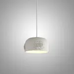 Люстра LOVOND DAME White D180 с фактурным плафоном