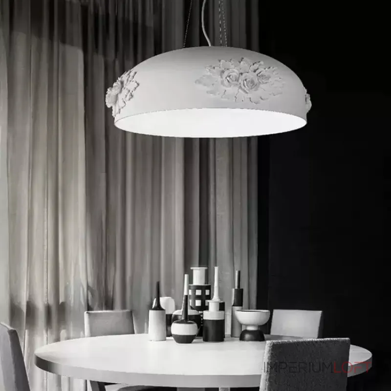 Люстра LOVOND DAME White D650 с фактурным плафоном