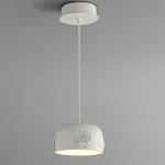 Люстра LOVOND DAME White D180 с фактурным плафоном