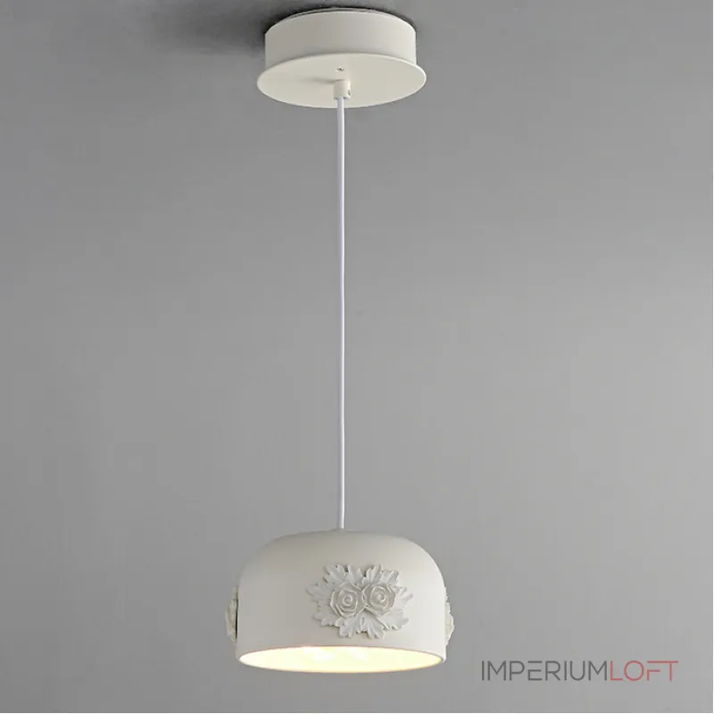 Люстра LOVOND DAME White D180 с фактурным плафоном