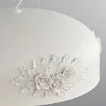 Люстра LOVOND DAME White D650 с фактурным плафоном
